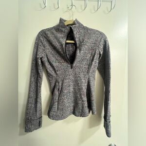 lululemon athletica | Women’s Multi-Color Heathered Gray Zip-Up Long Sleeve